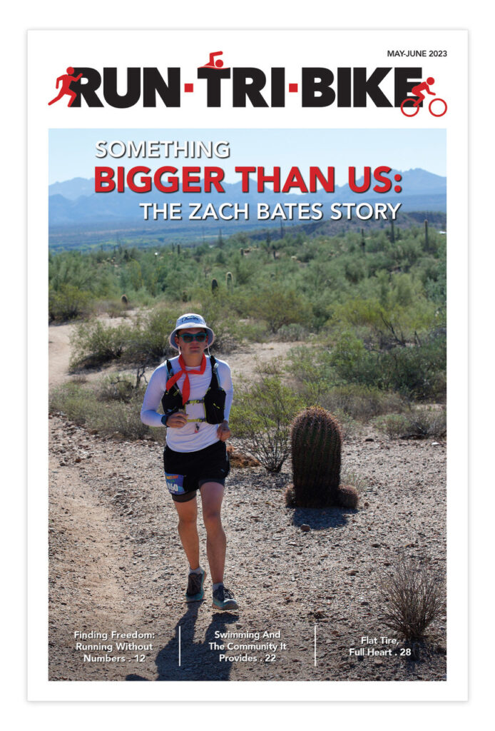 Run Tri Bike May June 2023 Digital Magazine featuring Zach Bates
