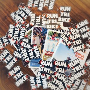 Run•Tri•Bike Sticker and Past Issue