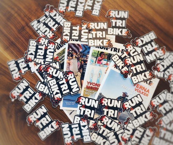 Run•Tri•Bike Sticker and Past Issue