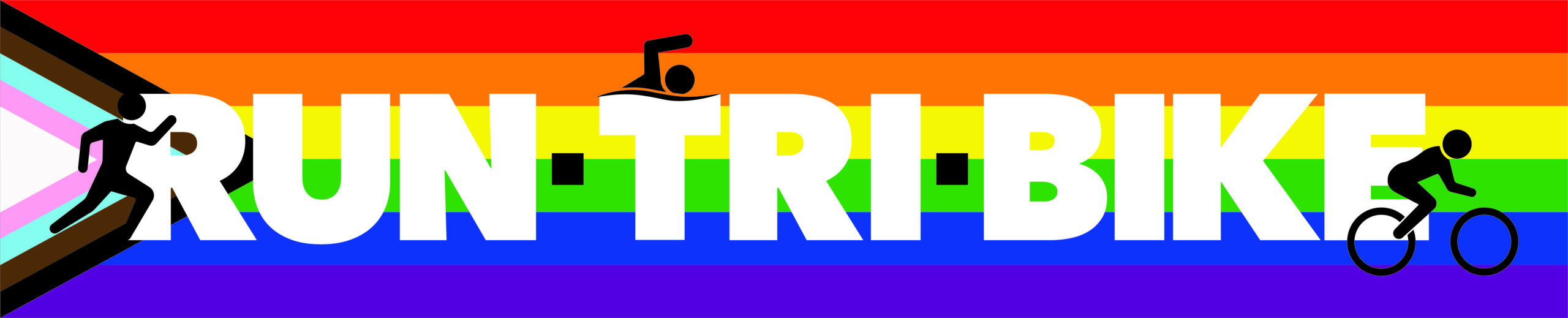 Run Tri Bike Magazine Pride Month Logo
