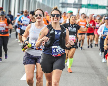 From Doubt to Triumph Gina's NYC Marathon Journey for Run Tri Bike