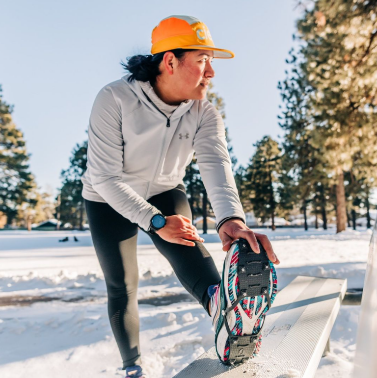 Despite the Icy Roads, Alejandra Continues Running for Purpose in her Life