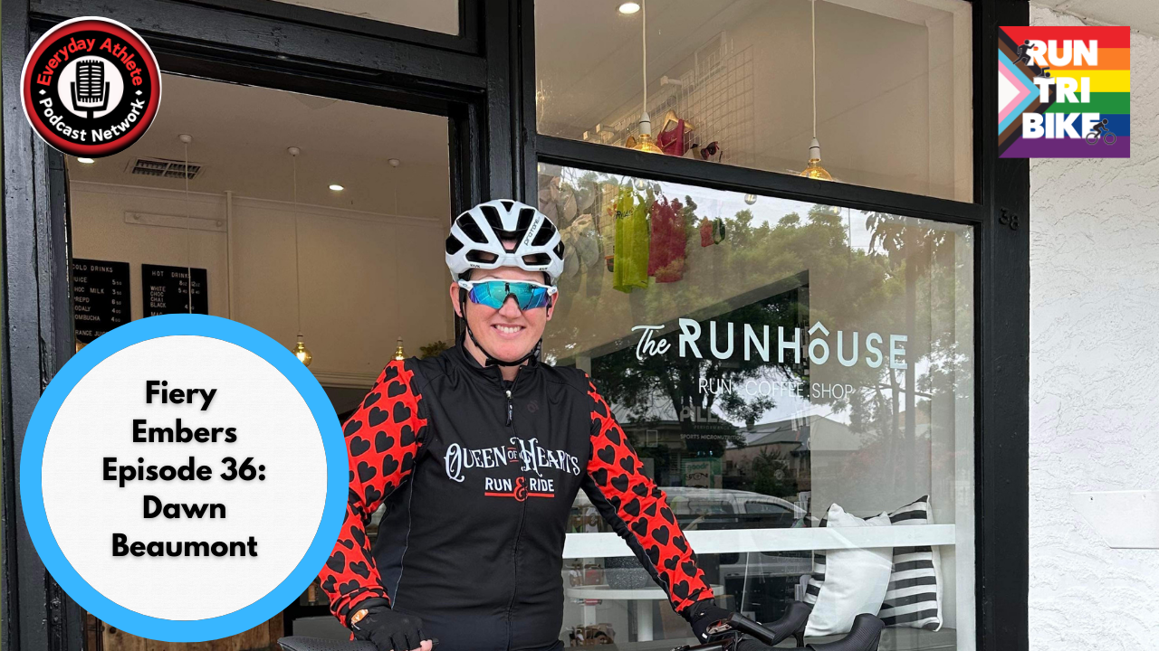 Laughing Through 20000km heart health journey: Dawn’s Adventure | Fiery Embers Podcast Run Tri Bike