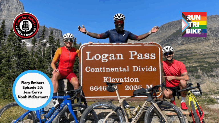 Cycling, Cuisine And Comedy Podcast | Fiery Embers Run Tri Bike